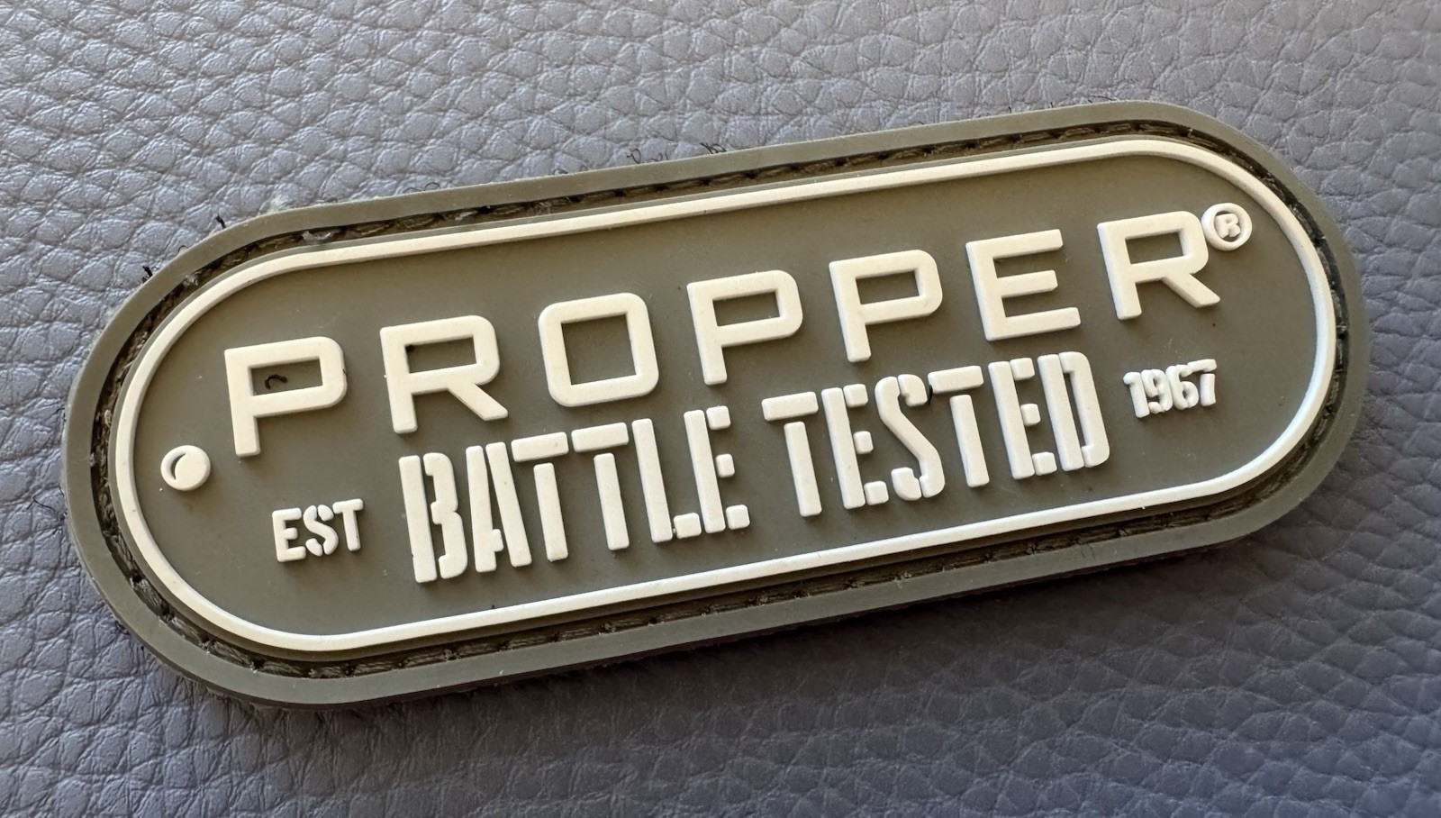 Proper Battle Tested 1967 PVC V BACK PATCH GUN RIFLE Tactical SHOT SHOW