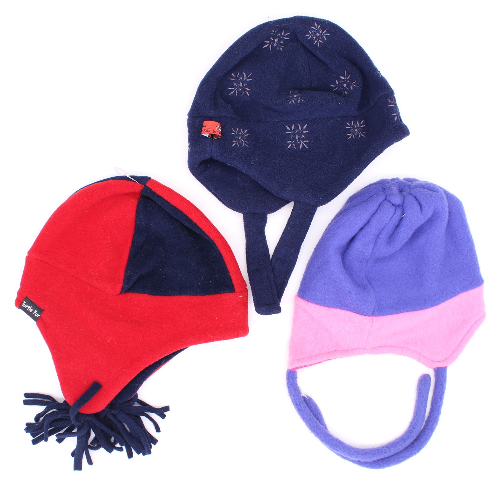Fleece Ear Cover Jr Hats (Variety Pack Of 3)