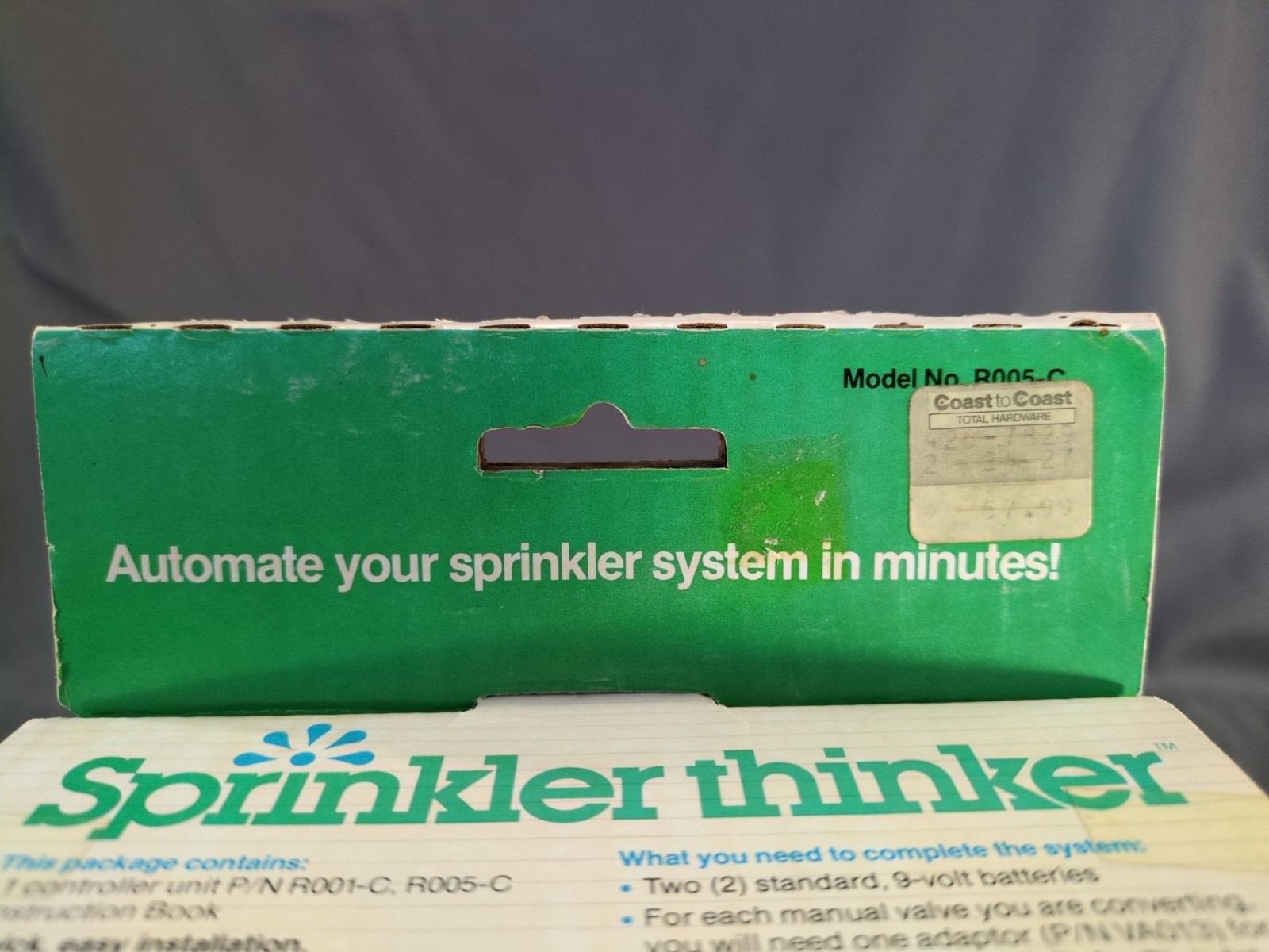 Sprinkler Thinker Model R005-C 5-Station Battery Operated Automatic Control Kit