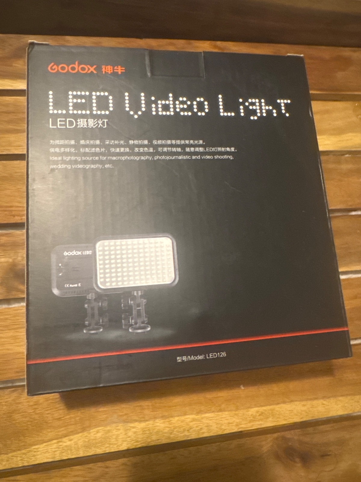 Godox LED64 Lightweight Portable Video Light 64 LED Lights fr DSLR Cam Camcorder