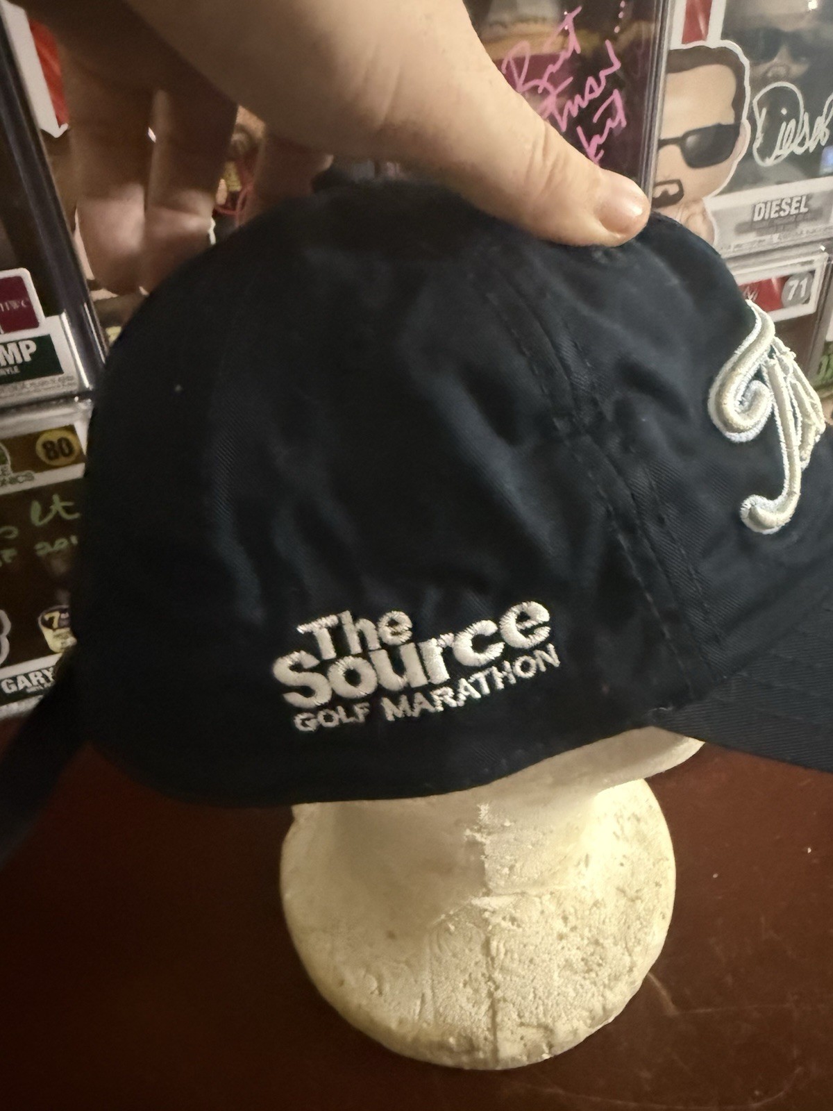 Course Branded - Excellent - Titleist Navy Blue Strapback Golf Hat / Cap