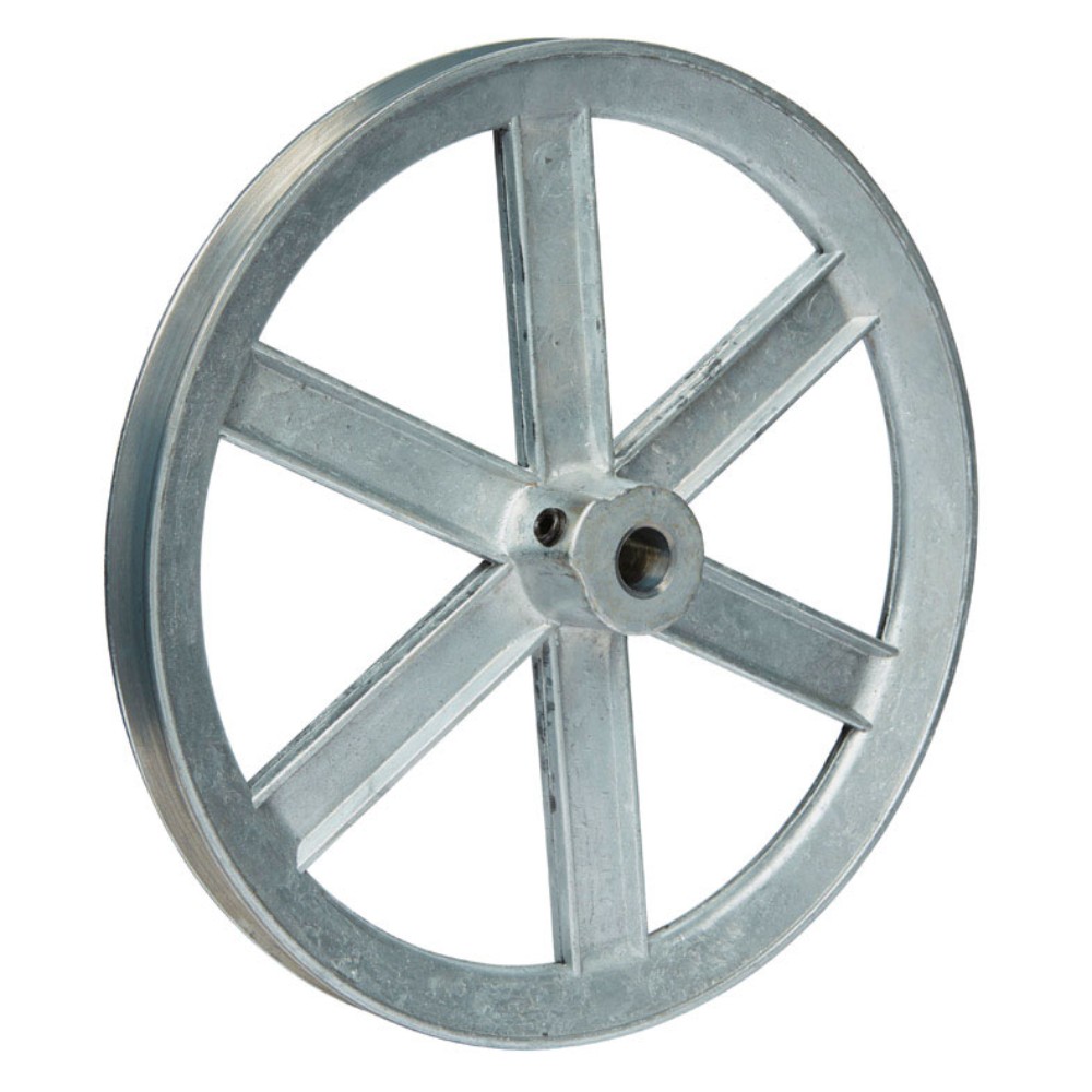 Chicago Die Cast 800A7 Zinc Die Cast High Pressure Single V-Grooved Pulley 8 in.