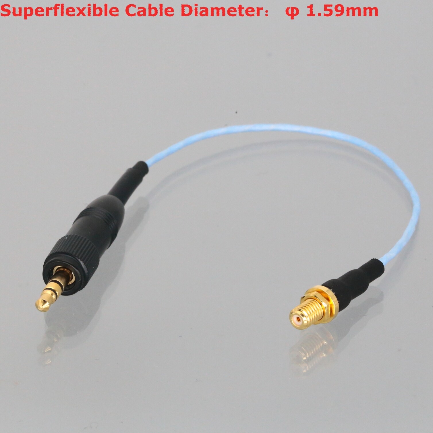 Push-Pull 3.5mm TRS Plug ~ Microdot Jack Cable Earset Microphone Wireless system