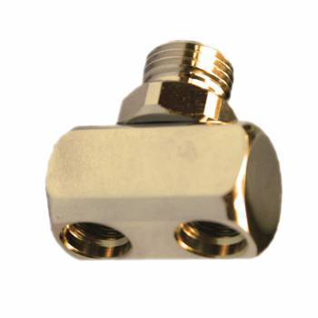 Adapter Splitter Hose Male Regulator to Female 3/8" x2 LP Hose Scuba Diving AA67