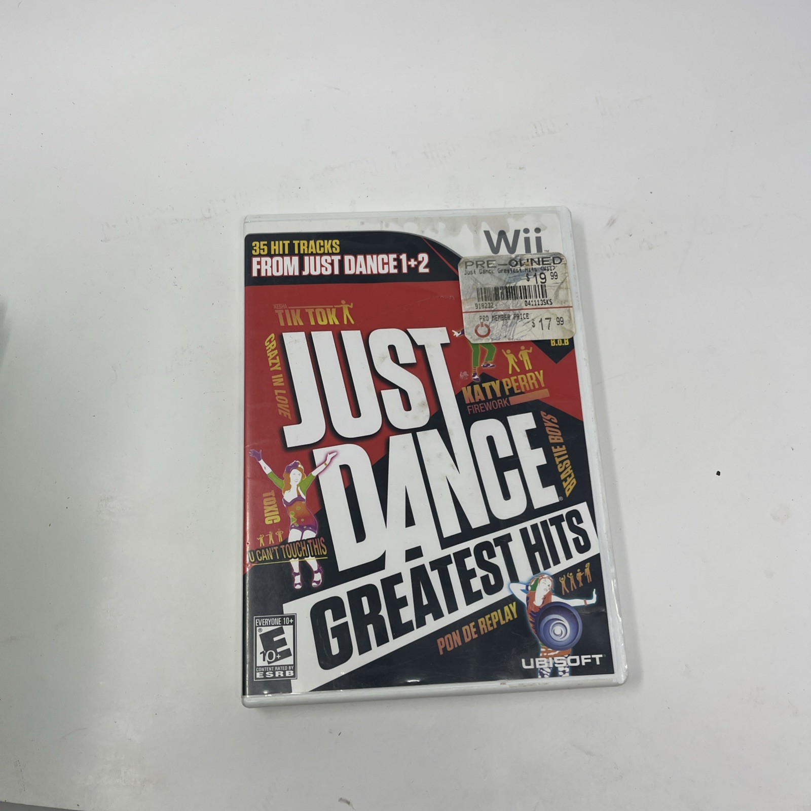 Just Dance Greatest Hits Nintendo Wii Case Only (NO GAME DISC)