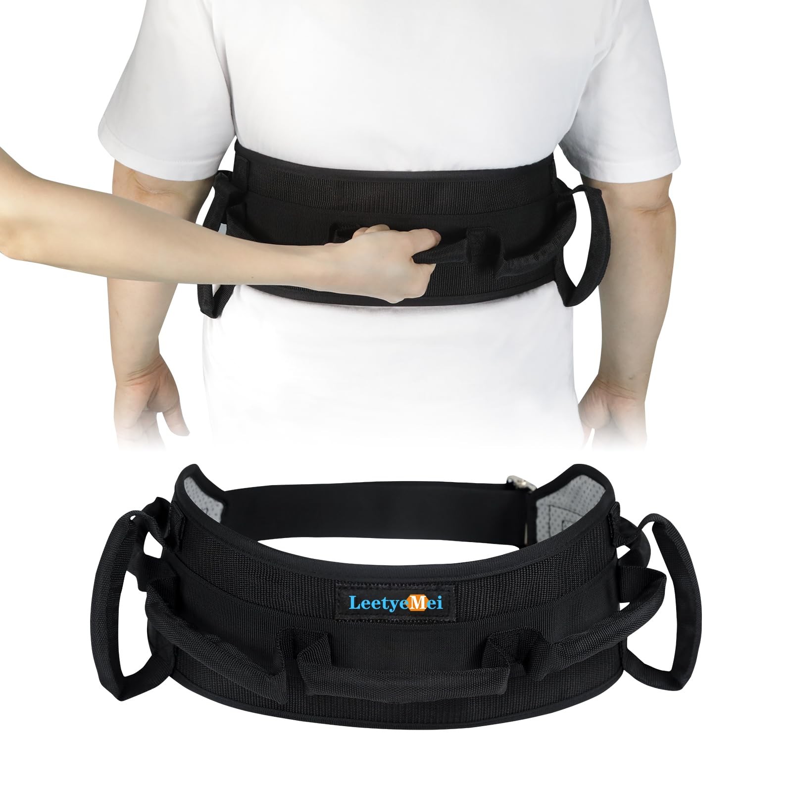 Gait Belts for Seniors, Transfer Belt with Handles, Gate Belts Medical for El...