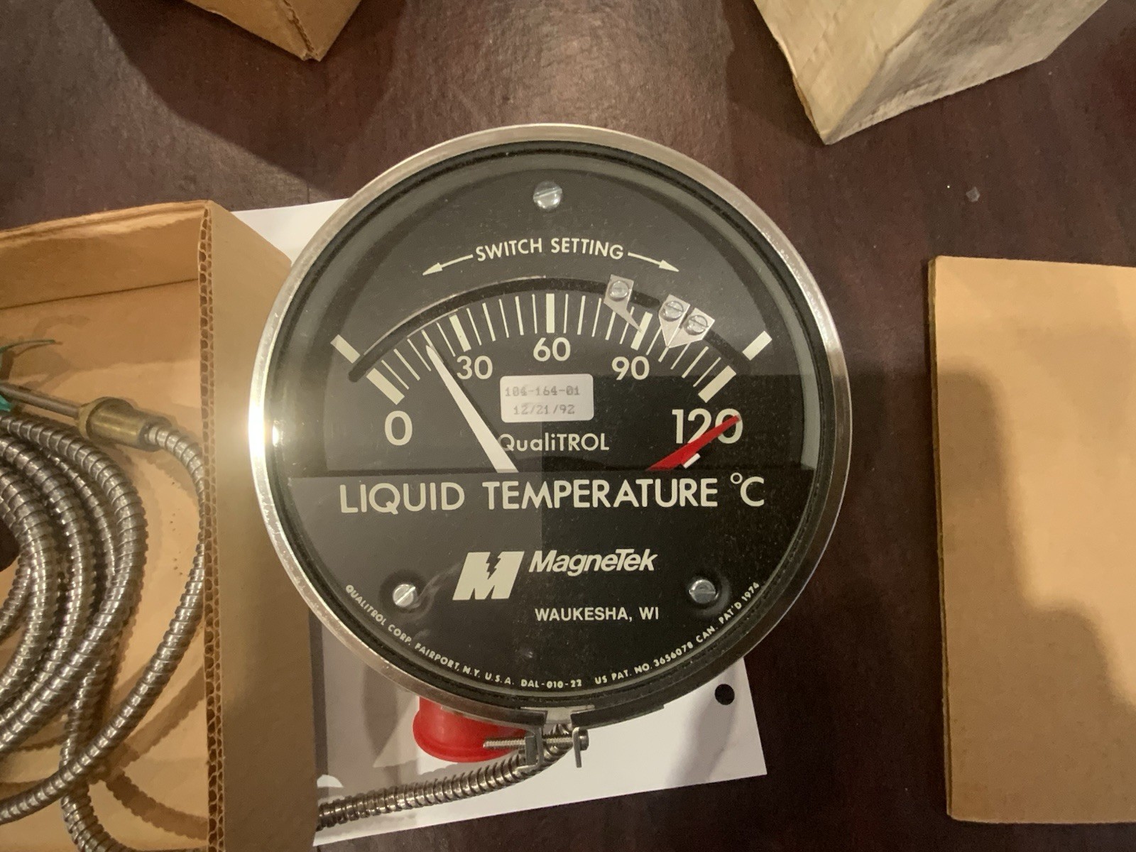 QUALITROL 104-164-01 WINDING TEMPERATURE THERMOMETER MagnaTek. NOS