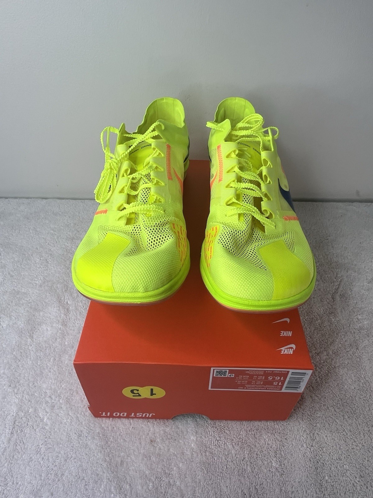 Nike ZoomX Dragonfly XC DX7992-701 Mens 15 Track Spikes NEW + Bag