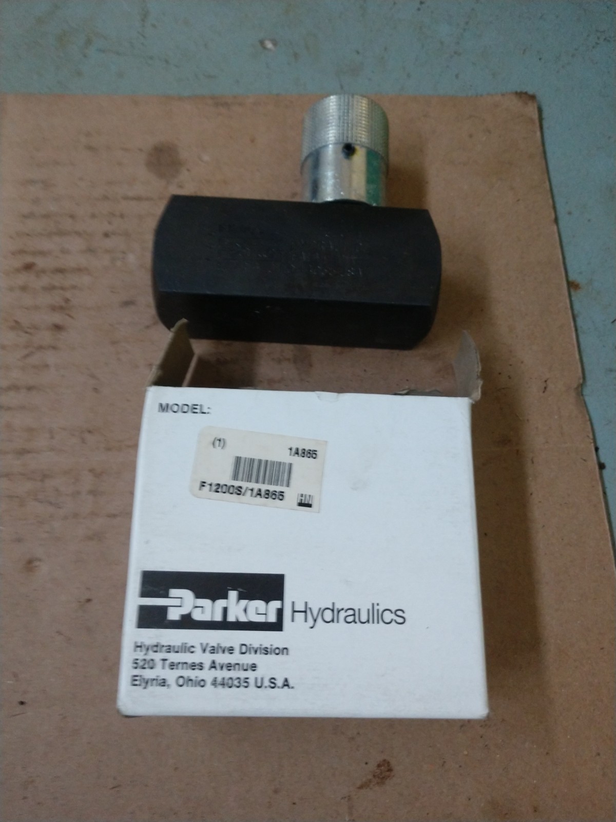 Parker F1200S Colourflow Flow Control Valve 3/4 BRAND NEW NOS