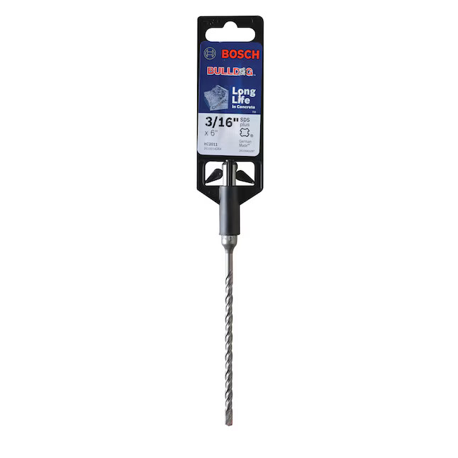 BOSCH Bulldog HC2011 3/16in x 6in Alloy steel Masonry Drill Bit SDS-plus