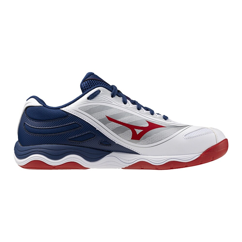 Mizuno Table Tennis Shoes WAVE MEDAL 7 WIDE White/Blue/Navy 81GA241501 2024 NEW