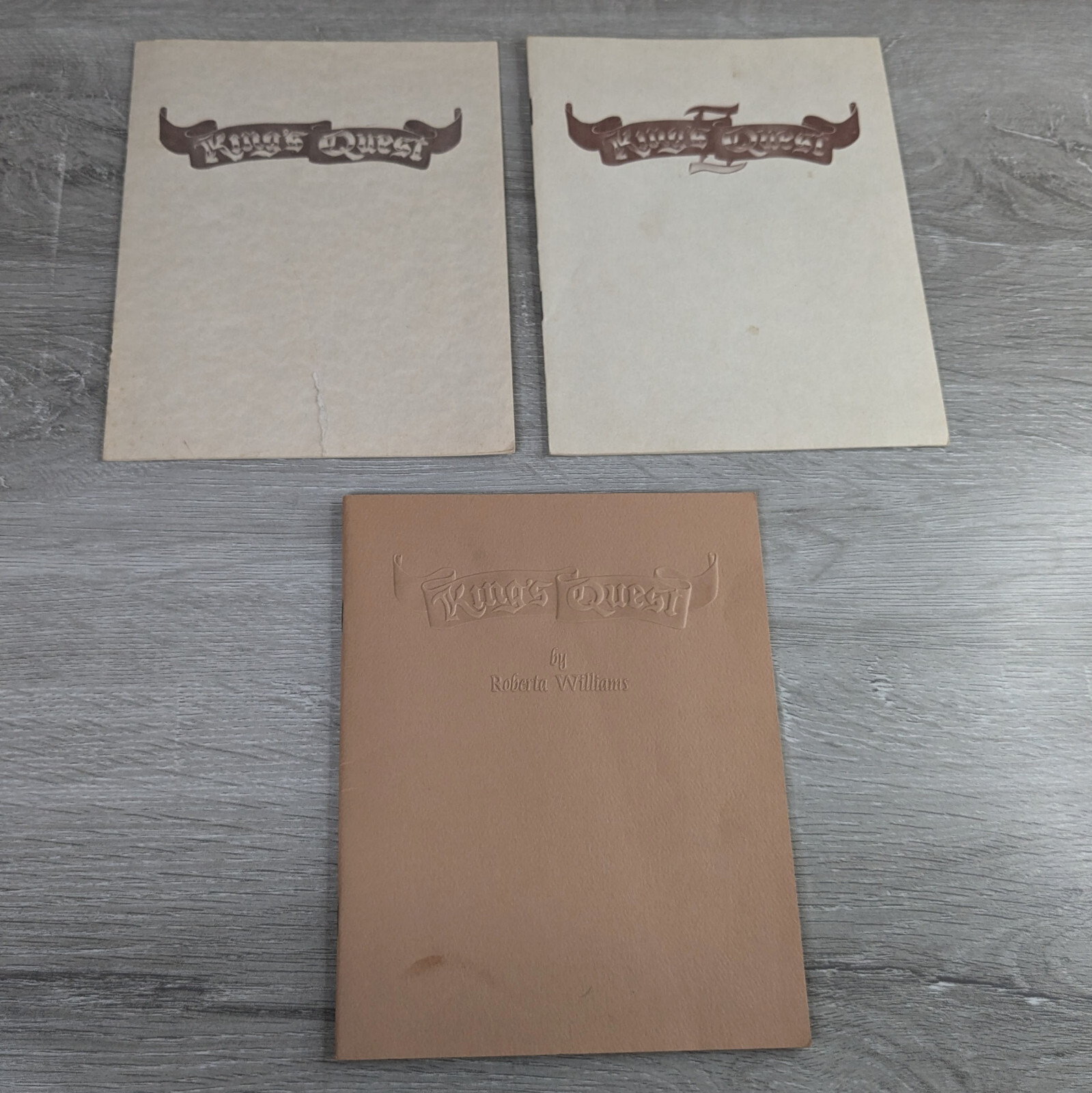 Sierra King's Quest I & II Original Manuals and Story Book (Tandy 1000) - Used