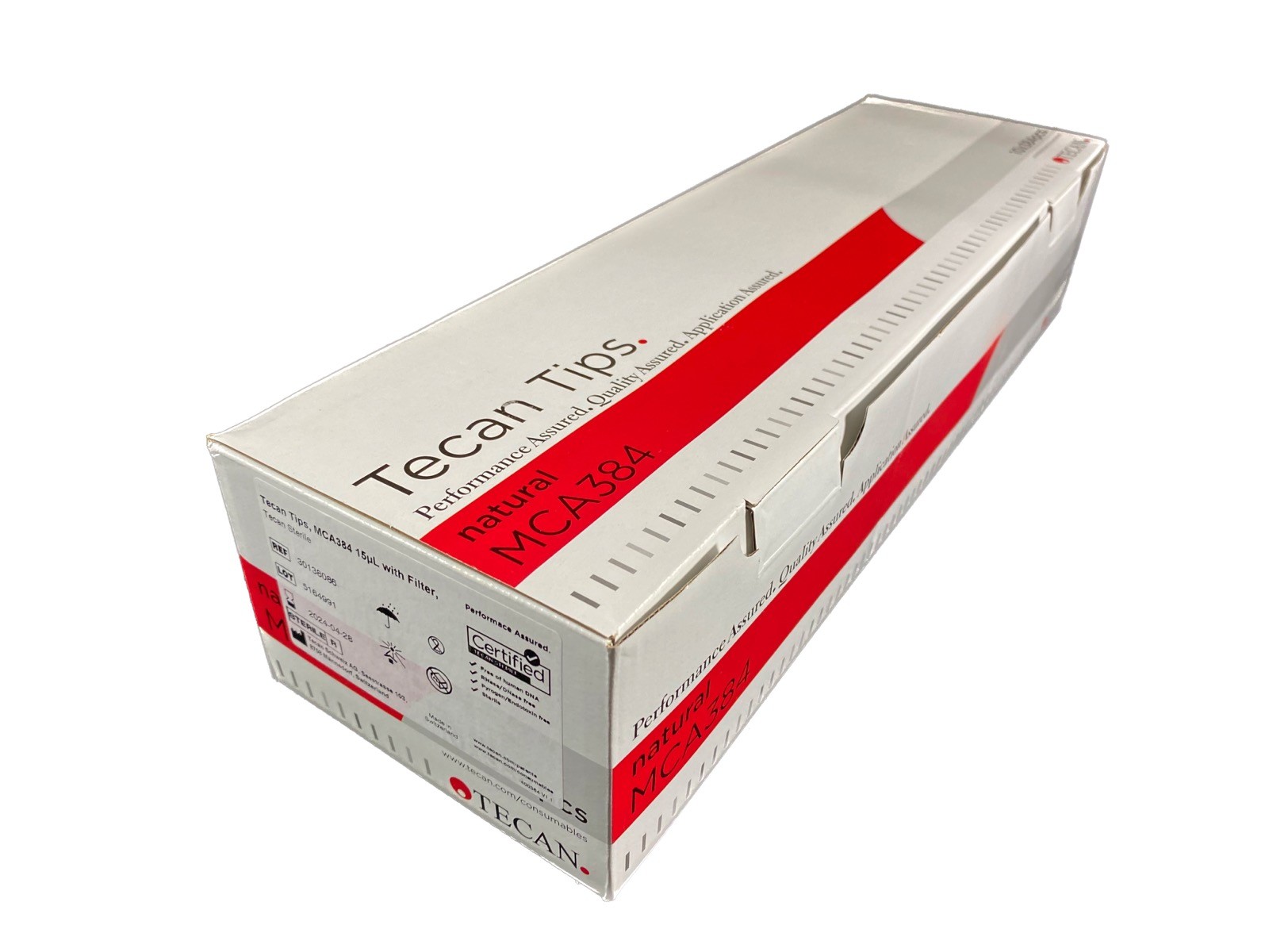 TECAN 15µL Disposable Pipette Tips Filtered Conductive Single 30138086 (3840/cs)