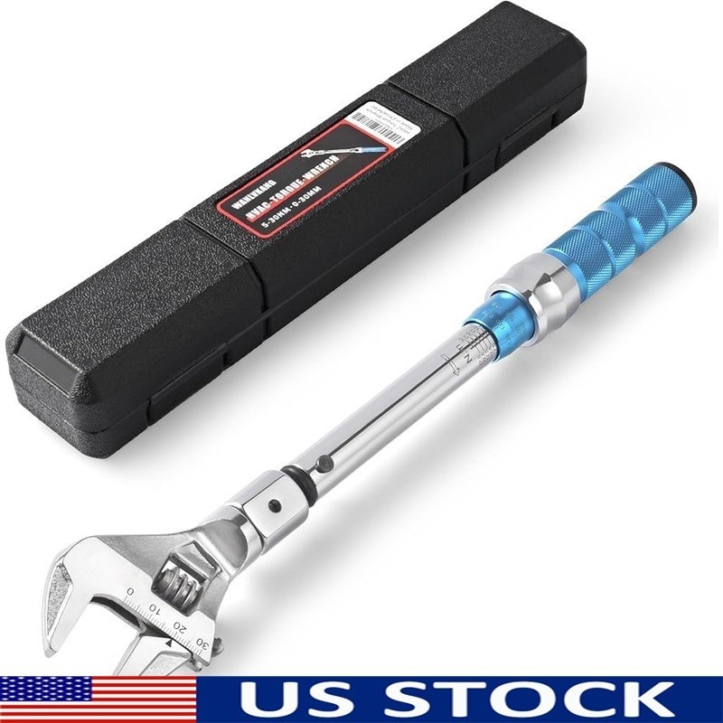 Adjustable Open End Torque Wrench 5 to 30 Nm Click Type HVAC Mini Split AC New