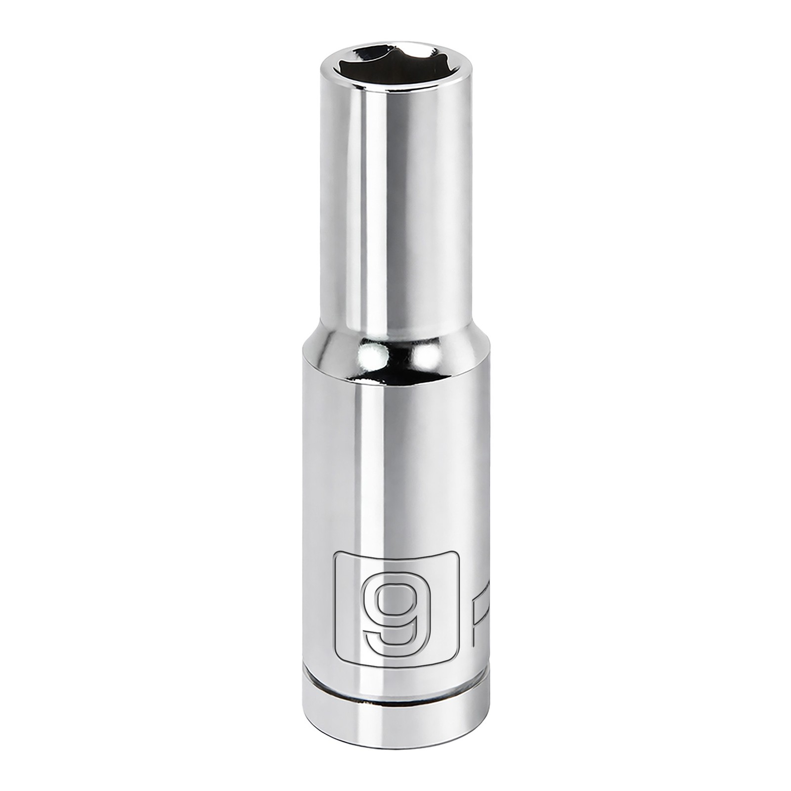 Powerbuilt 3/8 Inch Drive x 9 MM 6 Point Deep Socket - 641209