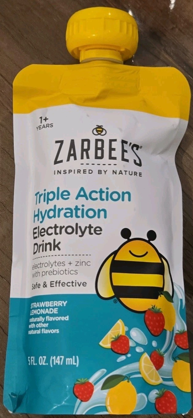 zarbees triple action hydration electrolyte drink