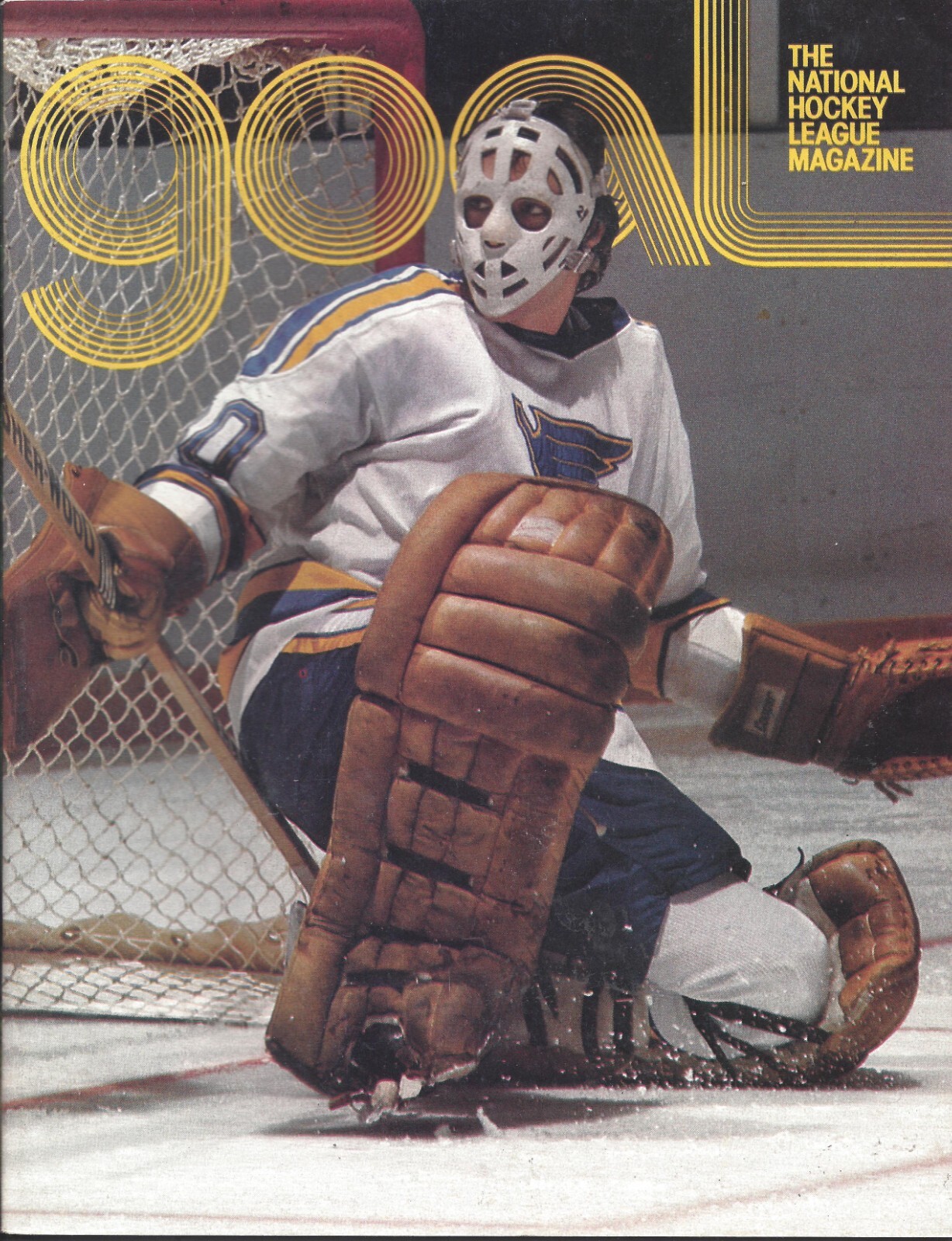 1976 3/9 Goal Magazine hockey New York Islanders St. Louis Blues Trottier GOAL