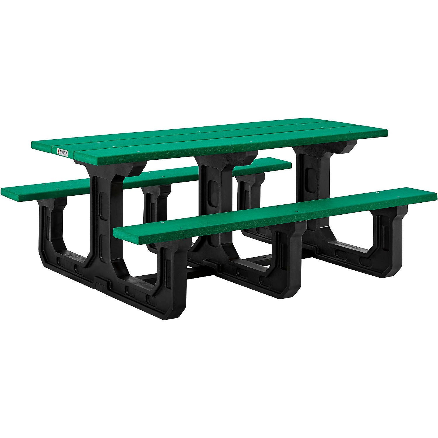 Global Industrial Outdoor 6' Rectangular Picnic Table Recycled Plastic with