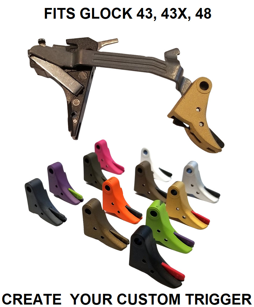 Polymer Trigger with Trigger Bar, Housing Spring Connector For Glock 43 43x 48