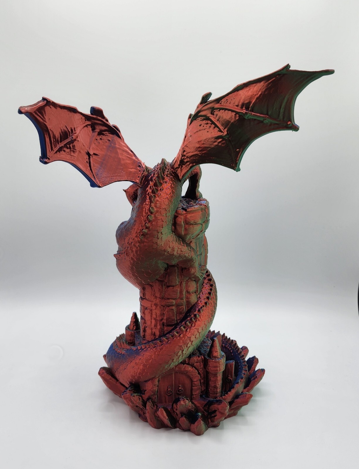 Dungeons And Dragons 12 Inch Dragon Dice Tower Rainbow Multi Colored