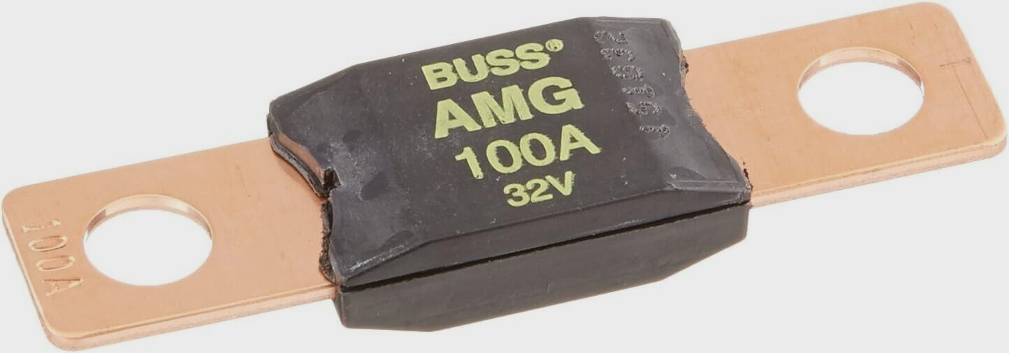 (2-PACK) COOPER BUSSMANN BK-AMG-100 32V 100A BOLT DOWN FUSE *S29