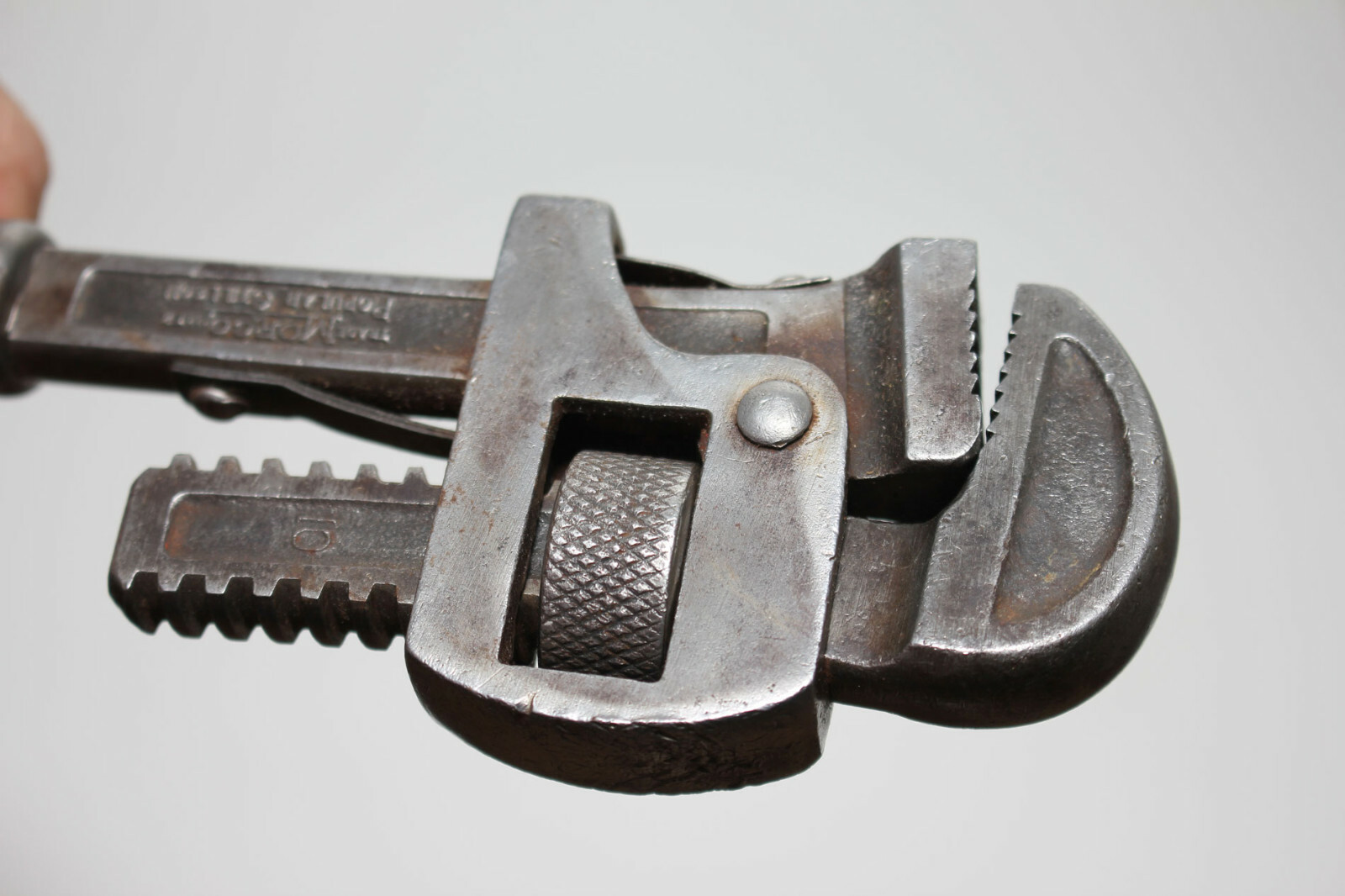 Vintage MORCO No 10 Stillson Pipe Wrench Moore Drop Forging Co. Springfield USA