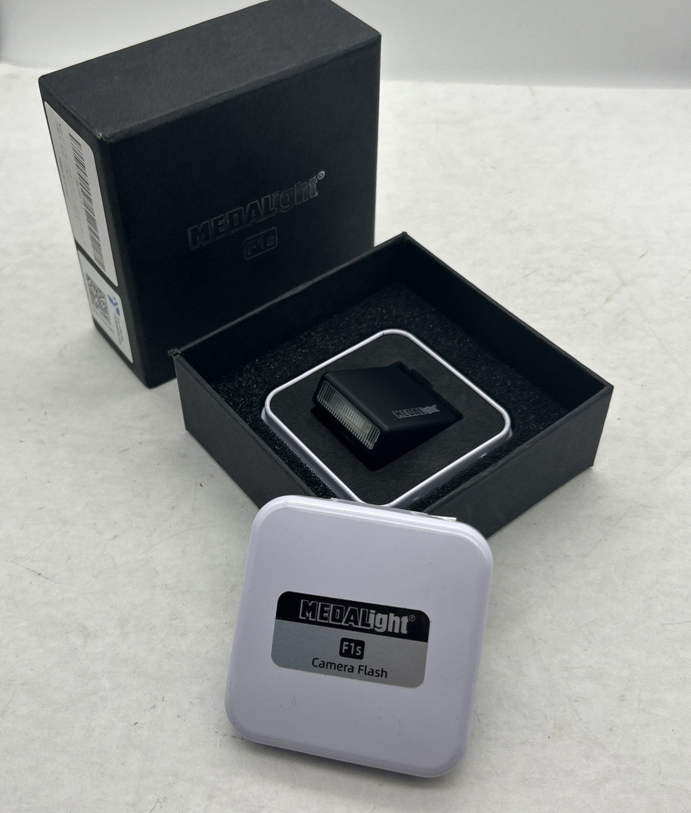 MEDALight F1S Mini Camera Flash Hot Shoe Ricoh GR3 GR3X Fuji Nikon *New Open Box