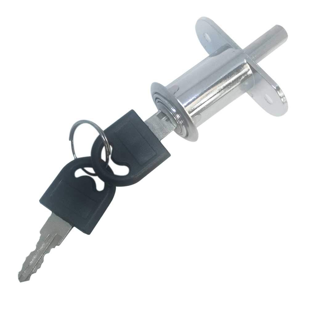 Cylindrical Length 32 Mm Push Plunger Lock Sliding Cabinet Lock 2 Pack