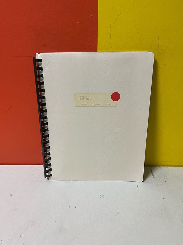 Varian 9311-003 GFC-1000-U Controller Technical Manual