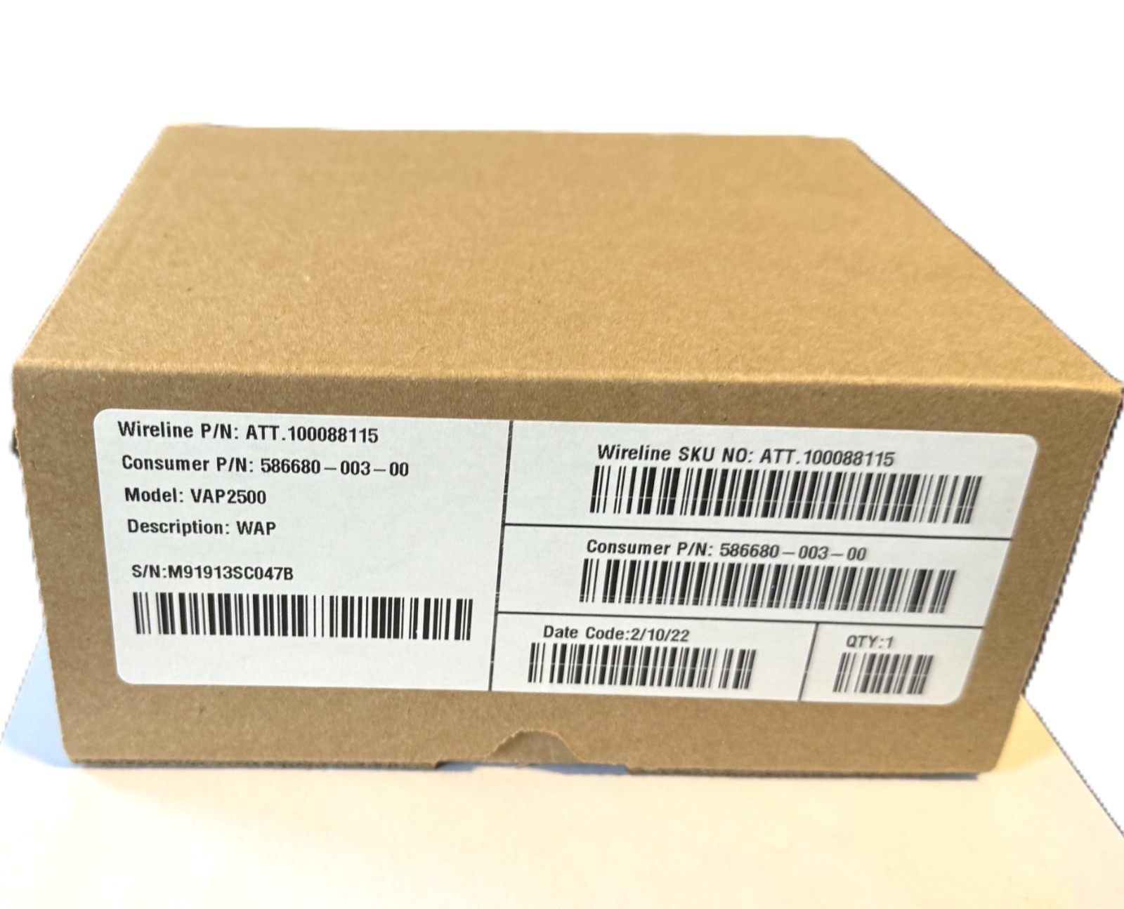 ARRIS Model VAP2500 AT&T U-verse Wireless Access Point WAP AT&T Brand New in Box