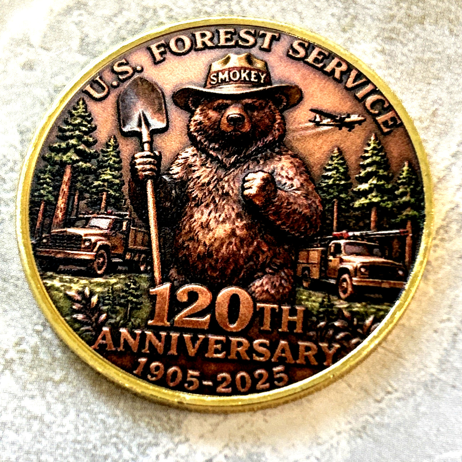 US FOREST SERVICE *120th Anniversary* Commemorative USFS Challenge Coin