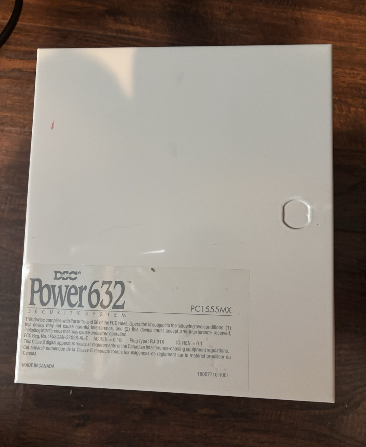DSC Power632 PC1555MX Alarm Control Panel Board Metal Enclosure