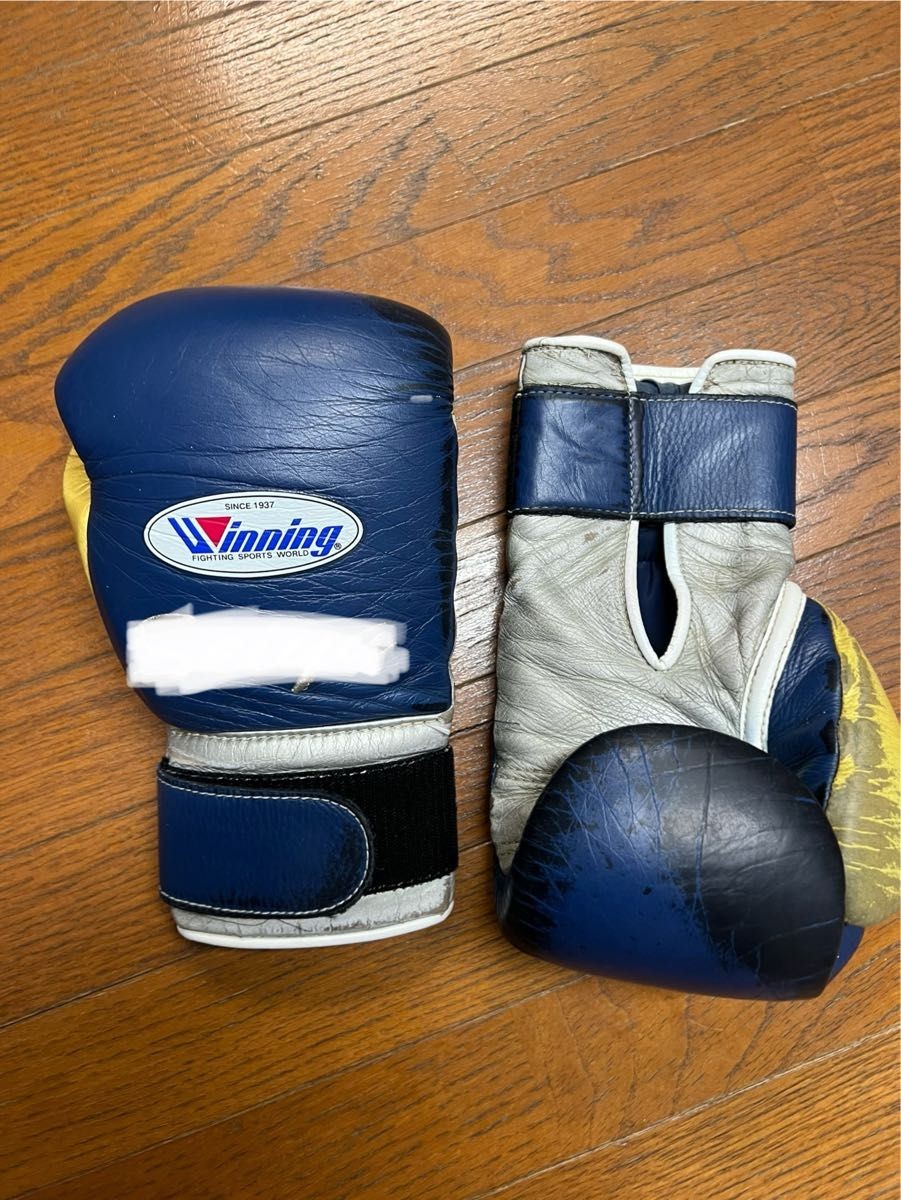 Winning Boxing Gloves 14oz Navy Sports Martial Arts MMA Kickboxing Training NEW
