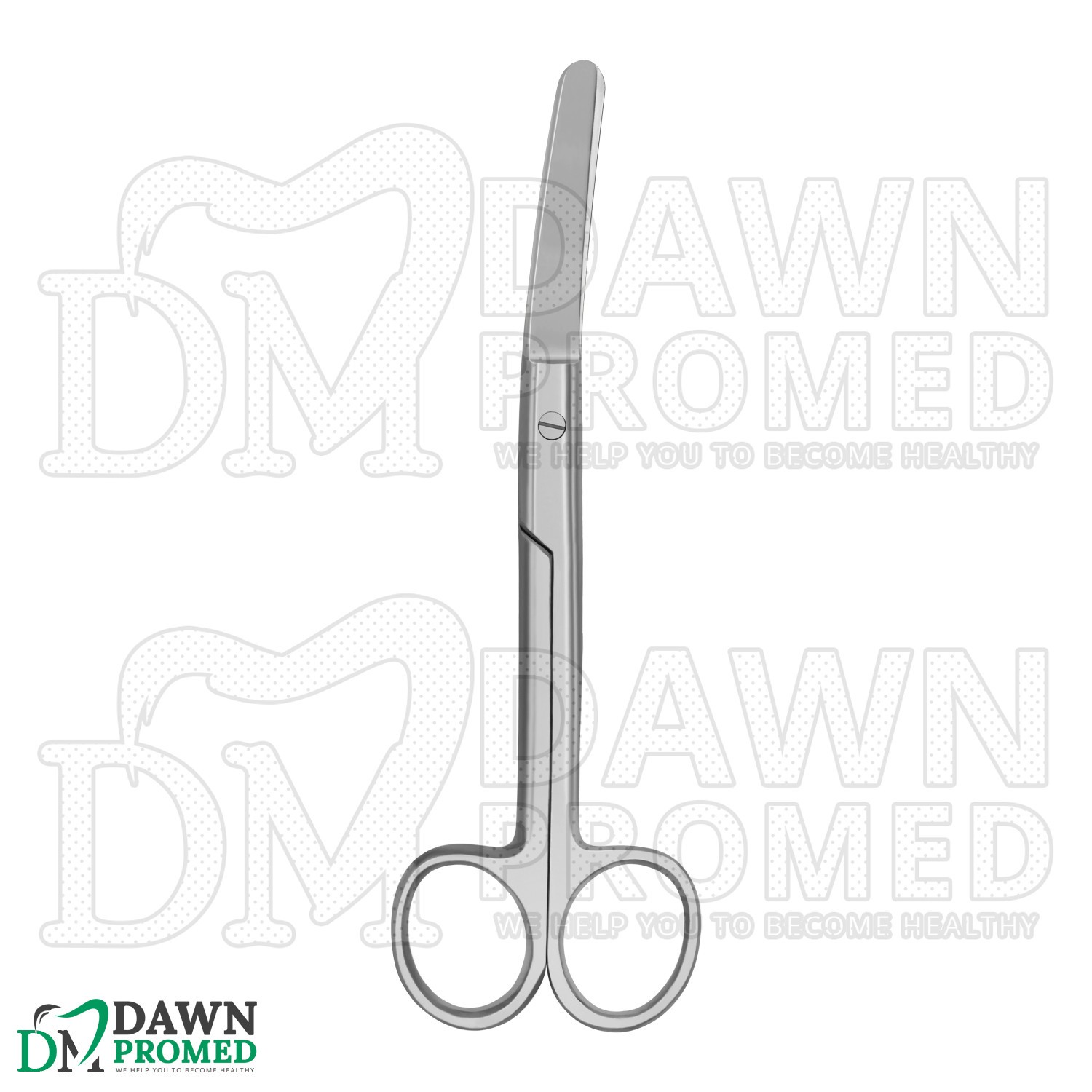 Operating Scissors 6.5" Curved Blunt Blunt Round Pattern Surgical Instruments