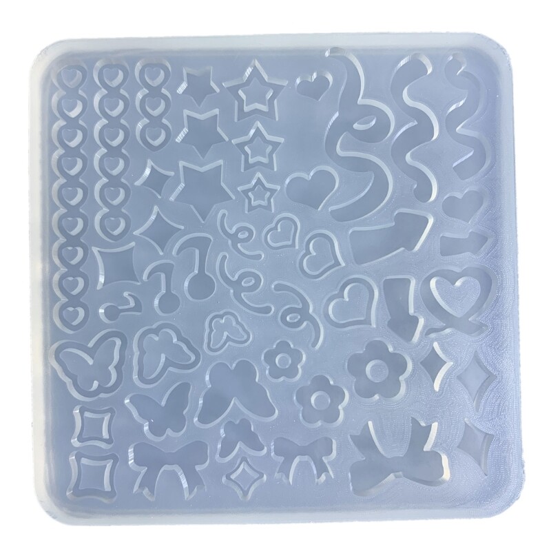 Color Strip Quicksand Silicone Mold Epoxy Resin Casting Mould Phone Decorations