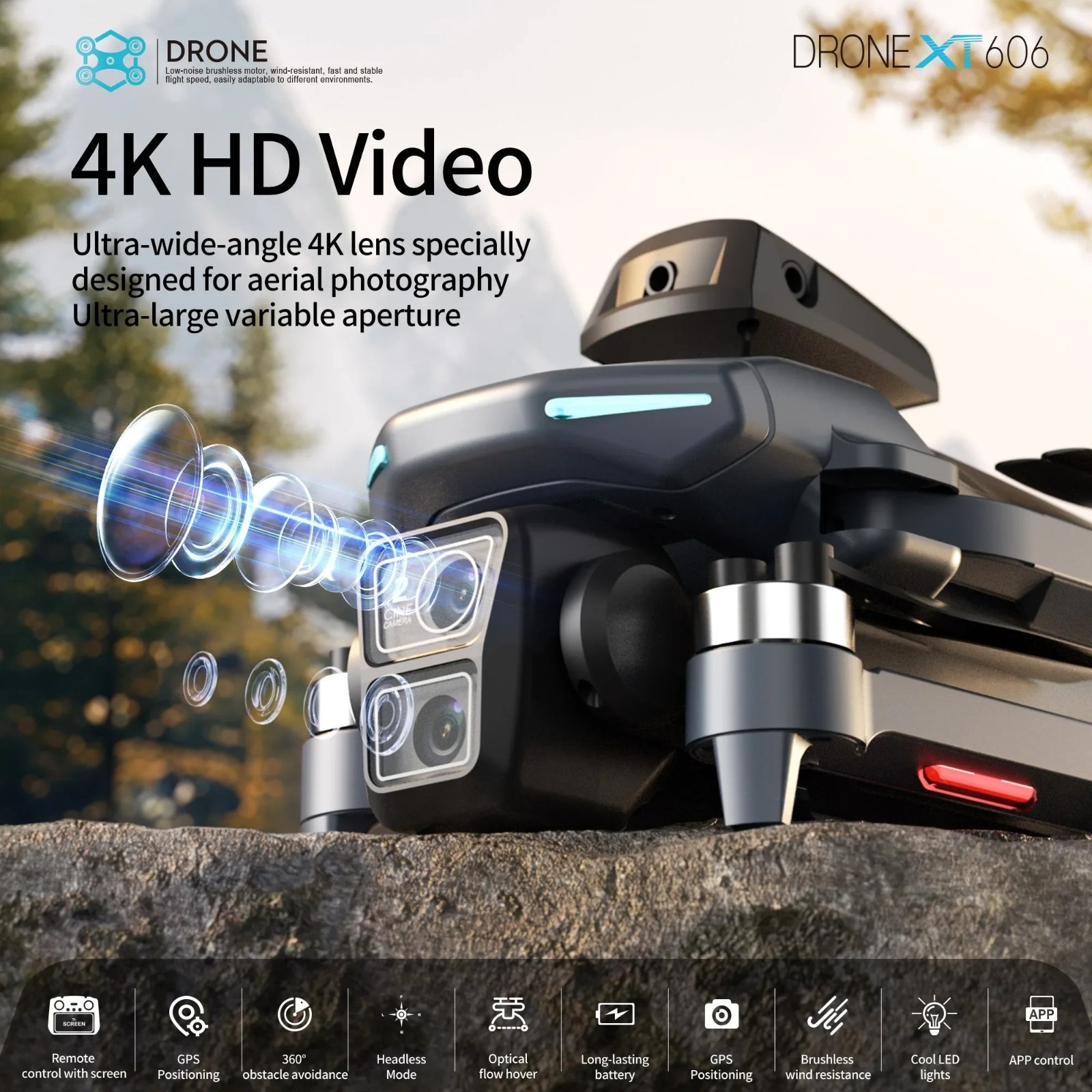 Lenovo XT606 MAX GPS Drone 4k Professional 8K HD Camera