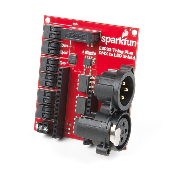 [ SparkFun DEV-15110 ] ESP32 Thing Plus DMX to LED Shield