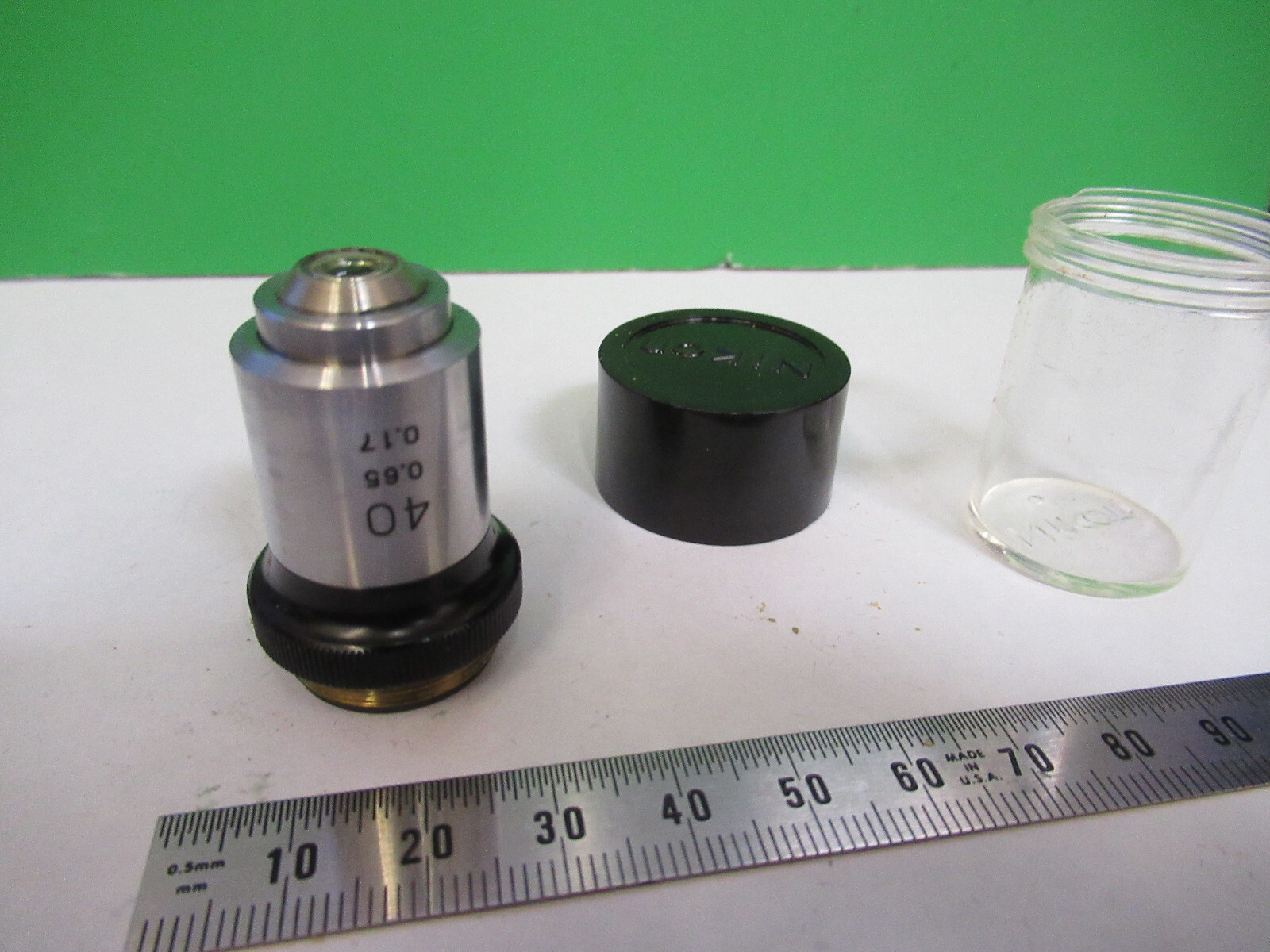 NIKON JAPAN OBJECTIVE  40X LENS OPTICS MICROSCOPE PART AS PICTURED &G2-A-98