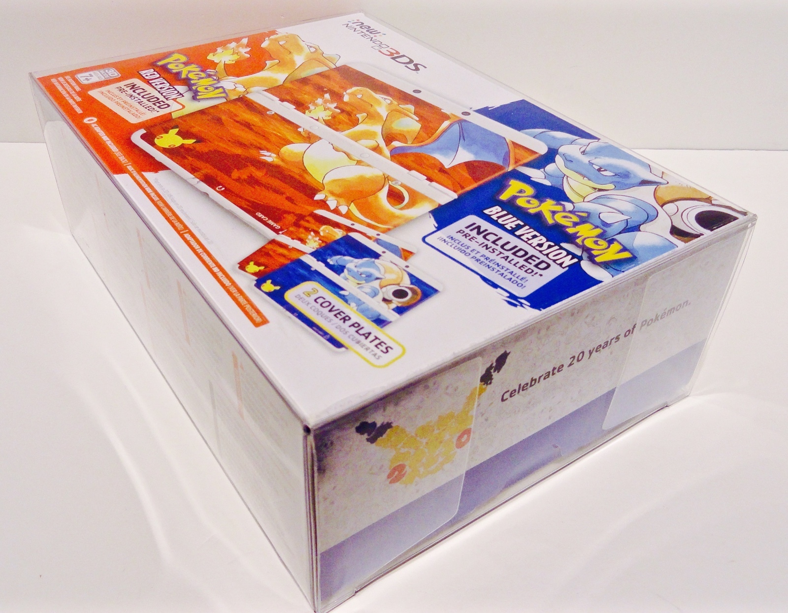 1PC Box Protector For POKEMON NINTENDO 3DS 20th ANNIVERSARY Clear Display Case