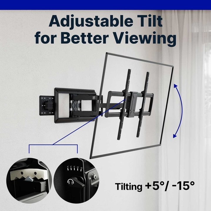 Member's Mark Full Motion Extended TV Wall Mount with Articulating 32"-100" TVs