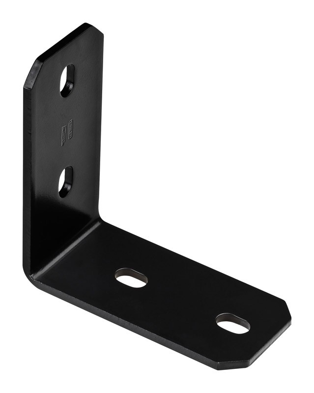 National Hardware N351-501 Black 1157BC Structural Corner Brace 6.2x3x1/8 in.
