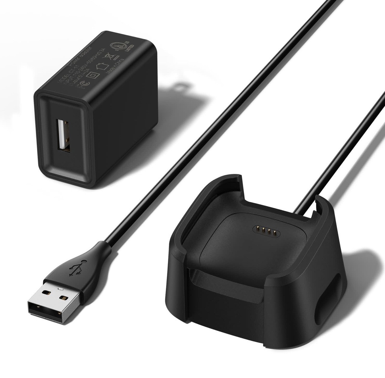 Fitbit Versa & Versa Lite & Versa SE USB Charging Dock Station Cable Charger kit