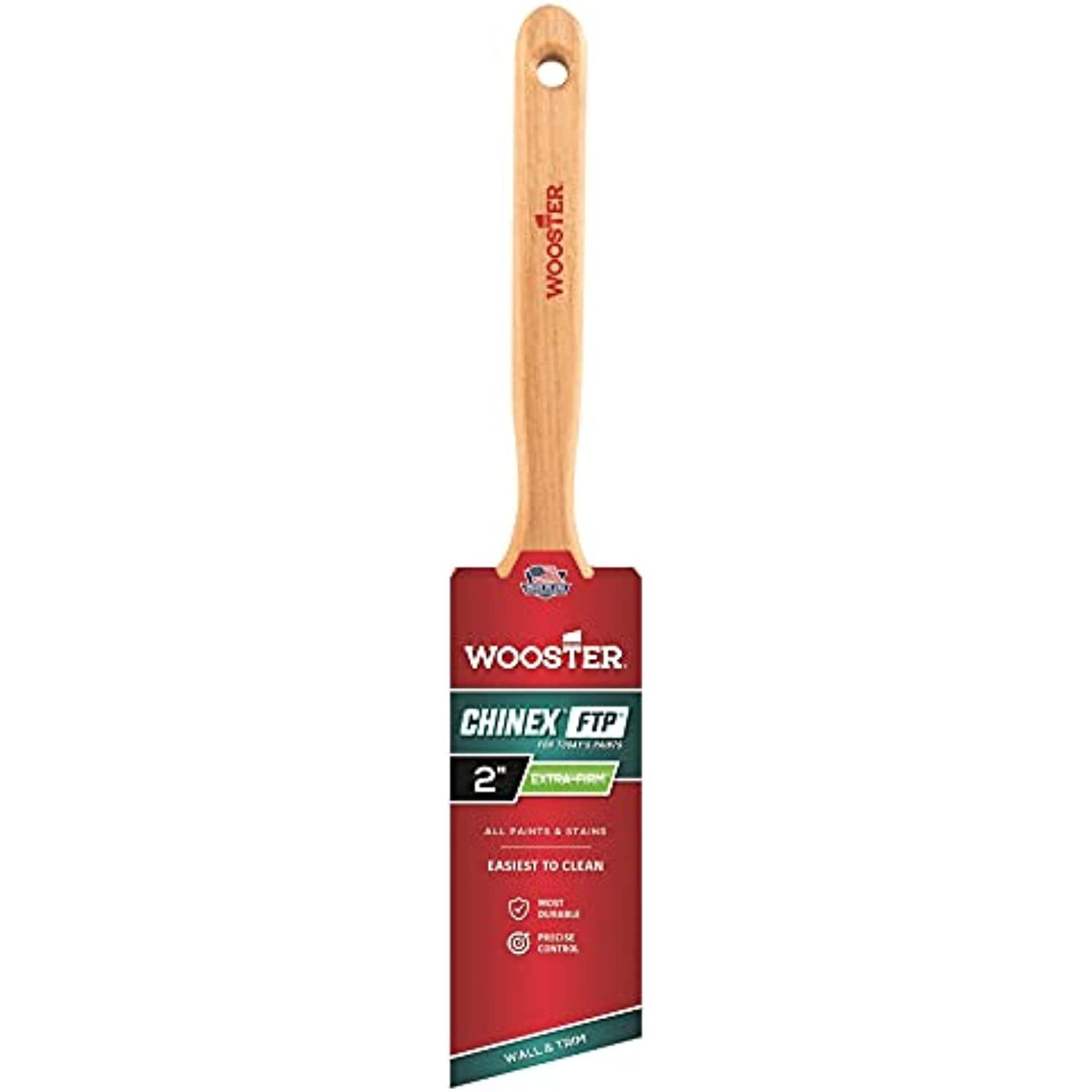Wooster Brush 4410-2 Chinex FTP Angle Sash Paintbrush, 2 Inch
