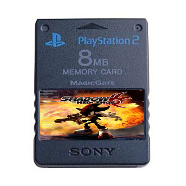 Shadow the Hedgehog PS2 Official Memory Card Completed Unlocked Saves