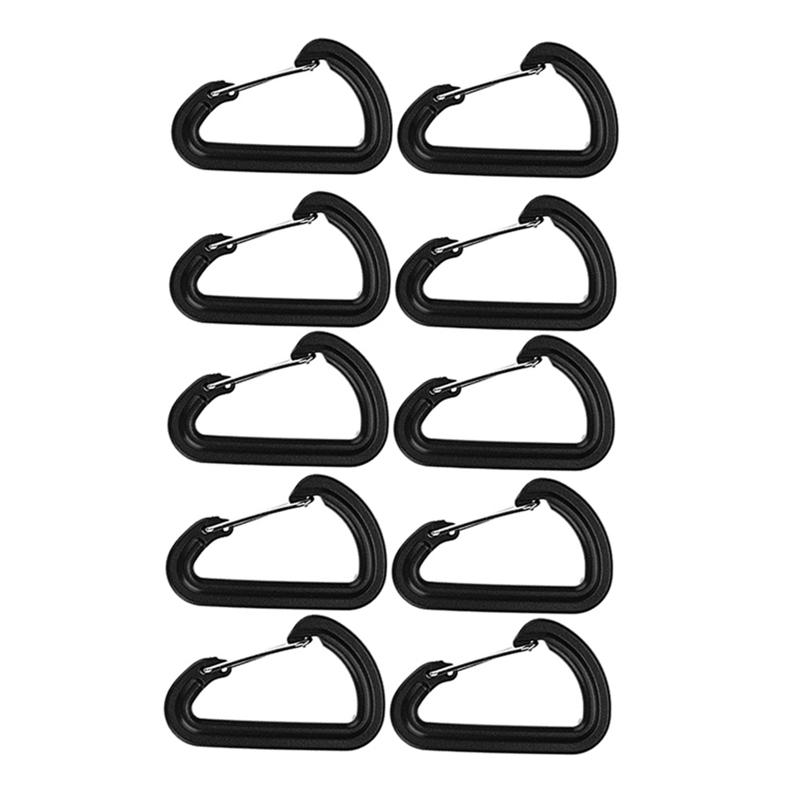 20Pcs Plastic Carabiner Climbing Hiking Locking Buckle Key Ring Outdoor FA