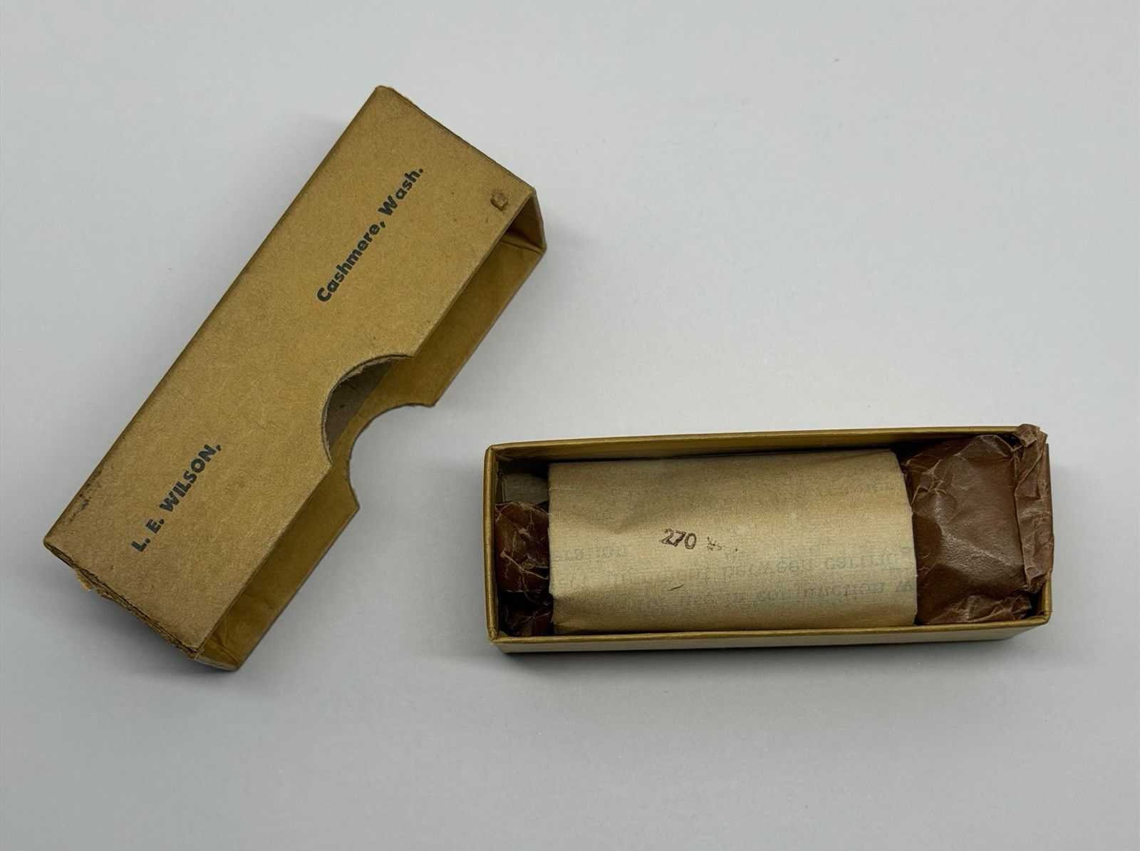 L.E. Wilson .270 Inside Neck Reamer w/ Original Box & Instructions Vintage