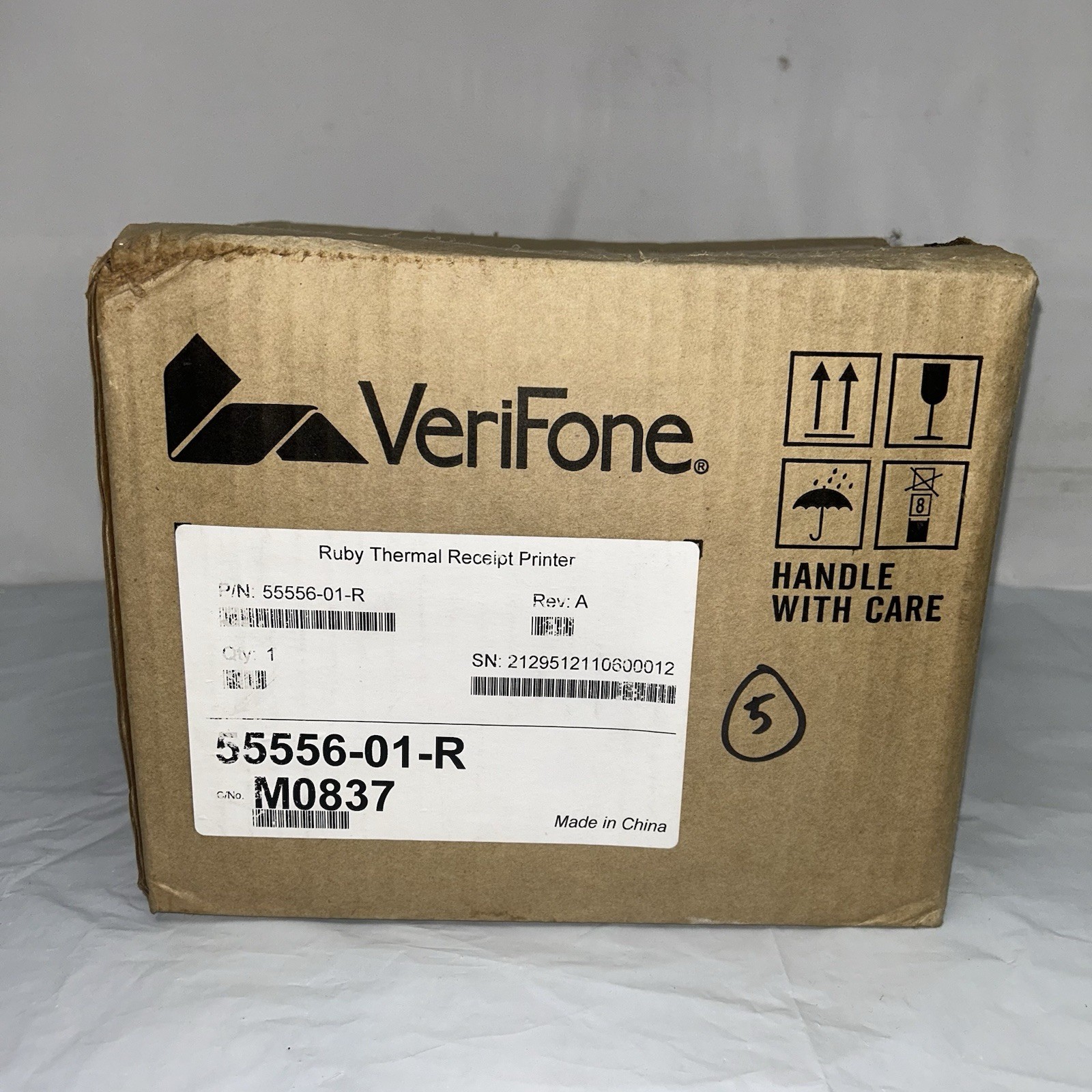 NEW VeriFone P540 Ruby Thermal Receipt Printer 55556-01-R POS NIB