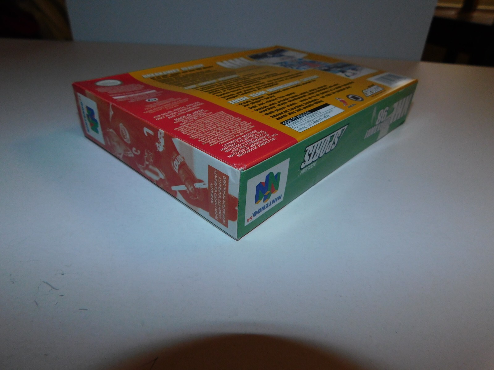 AUTHENTIC Nintendo N64 NHL BREAKAWAY 98 ~ BOX ONLY ~ GREAT CONDITION