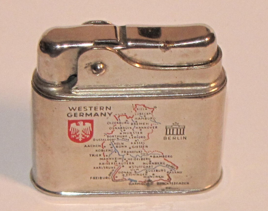 Western Germany~Western Germany Map w/Berlin by Eveready, Germany