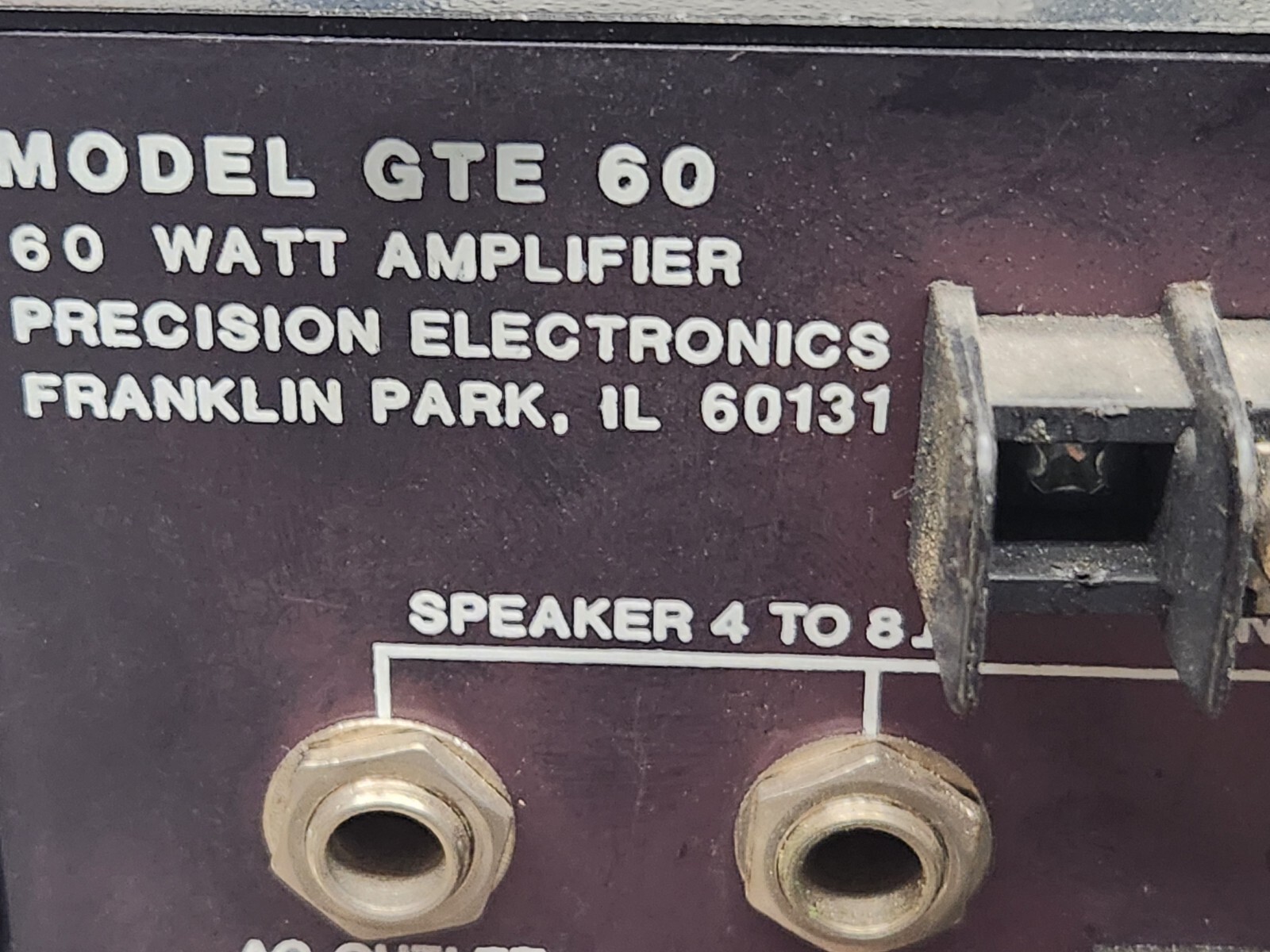 Grommes Precision Amplifier Model GT 60 TESTED WORKING